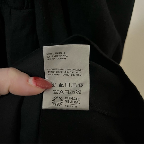 Reformation Farley Babydoll Mini Dress Whimsigoth Cottage Core Black Size 6 - Picture 14 of 15